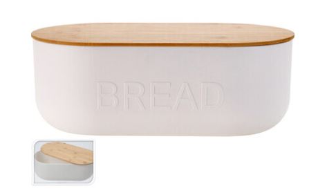 CAIXA PAO 35X19X12 BRANCO PP C/T BAMBOO#