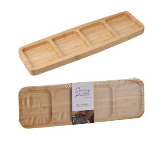 TABUA 4 DIV. 33X10X1.8CM BAMBOO#