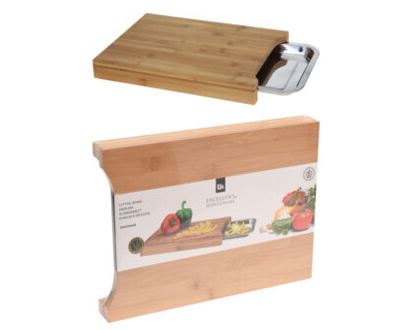 TABUA 35X25x4CM BAMBOO+TAB. INOX#