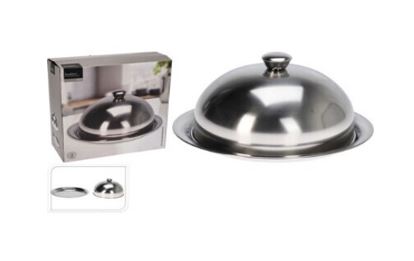 CLOCHE COM PRATO Ø20X10CM INOX#