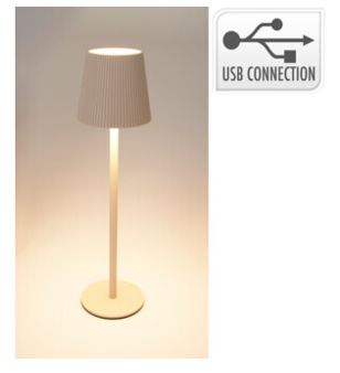 CANDEEIRO USB 36X10CM CREME#