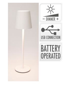 CANDEEIRO USB 27X9CM BRANCO#