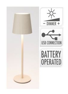 CANDEEIRO USB 27X9CM CREME#