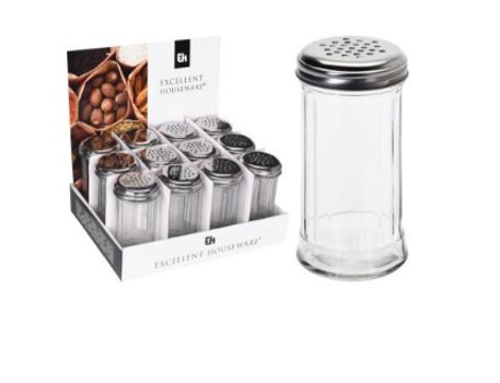 POLVILHADOR FUROS GRANDES VIDRO/INOX#