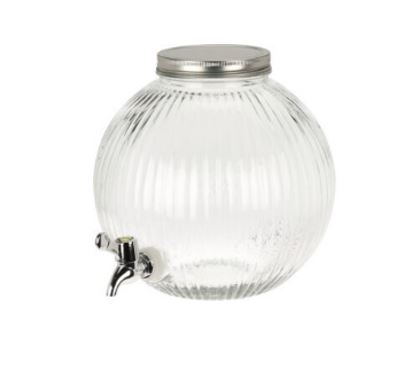 FRASCO 5.5L C/TORNEIRA VIDRO/INOX#