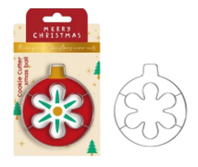 CORTA MASSAS Ø7CM BOLA DE NATAL INOX#