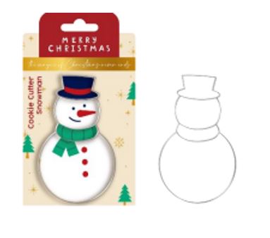 CORTA MASSAS 10CM BONECO DE NEVE INOX#