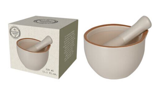 ALMOFARIZ 10CM C/PILAO BRANCO GRES#