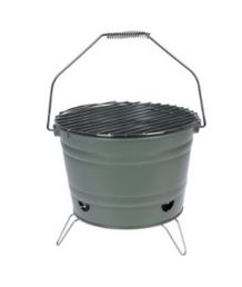 GRELHADOR MESA Ø27X23CM VERDE BBQ#