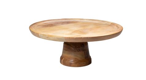 PRATO BOLO C/PE Ø33CM ACACIA