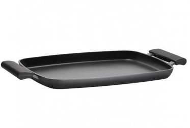 GRELHADOR LISO 36X24CM C/ASAS