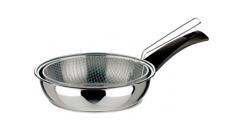 FRIGIDEIRA FUNDA Ø24CM C/CESTO INOX