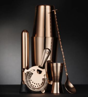 CJ.COCKTAIL 5 PEÇAS COBRE BAR UP