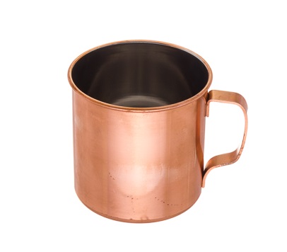 CANECA INOX COBRE PVD 480ML 9X9CM