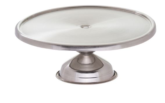 PRATO BOLO C/PE Ø32CM ALT.17CM INOX