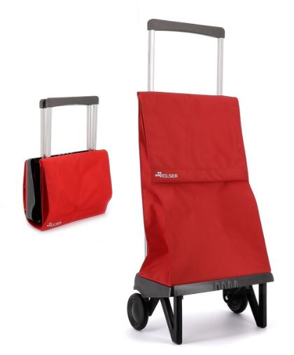 CARRO COMPRAS 2 RODAS VERMELHO PLEGAMATI