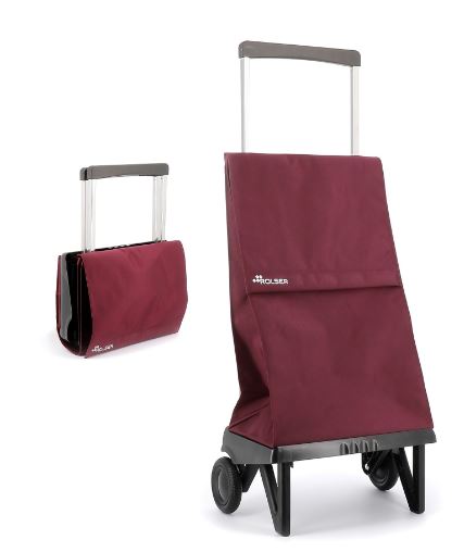 CARRO COMPRAS 2 RODAS BORDEAUX PLEGAMATI
