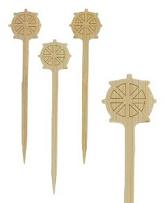 CJ.200 ESPETO RODA 9CM BAMBOO