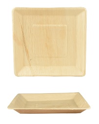 CJ.25 PRATO QUAD.25X2.8CM FOLHA PALMEIRA