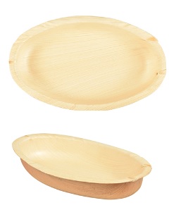 CJ.25 SALADEIRA 20X12.5X3CM FOLHA PALM.