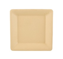 CJ.50 PRATO QUAD.15.5CM BEJE CANA AÇUCAR