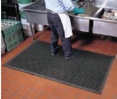 TAPETE BORRACHA 90X150CM PRETO