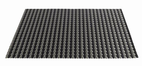 INDIVIDUAL XADREZ CINZA/PRETO