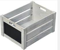 CABAZ MAD.CINZA 40.5X30.5X20CM C/ARDOSIA