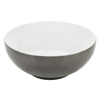 SALADEIRA 22CM WENGE/BRANCA EVENTO