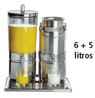 DISPENSER 6L SUMO+5L LEITE INOX