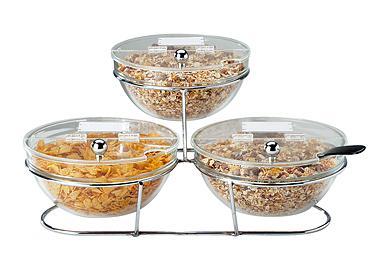 DISPENSER 3 SALADEIRAS 23CM C/T