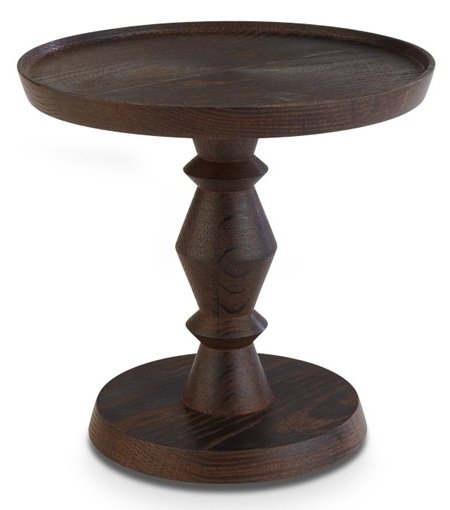 PRATO BOLO C/PE ALT.20CM MADEIRA ESCURA