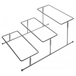 SUPORTE P/3 BANDEJAS CROMADO
