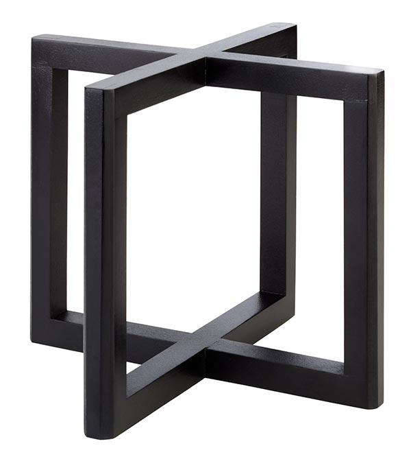 SUPORTE BUFFET 20X20X17.5CM PRETO MADEIR