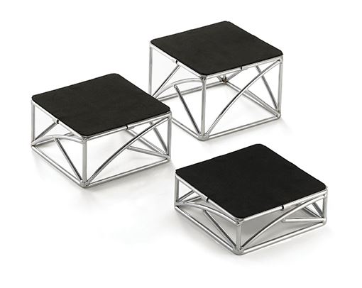 CJ.3 SUPORTE BUFFET 15X15CM CROMADO