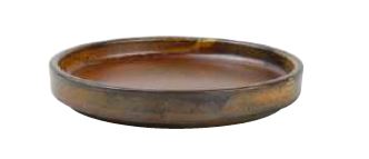 PRATO Ø13.5CM CASTANHO C/REBORDO