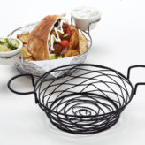 CESTO Ø20.3X9.5CM PORTA RAMEQUIM CROMADO